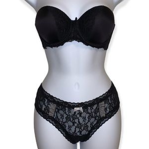 🐾🖤 Victoria’s Secret set strapless bra